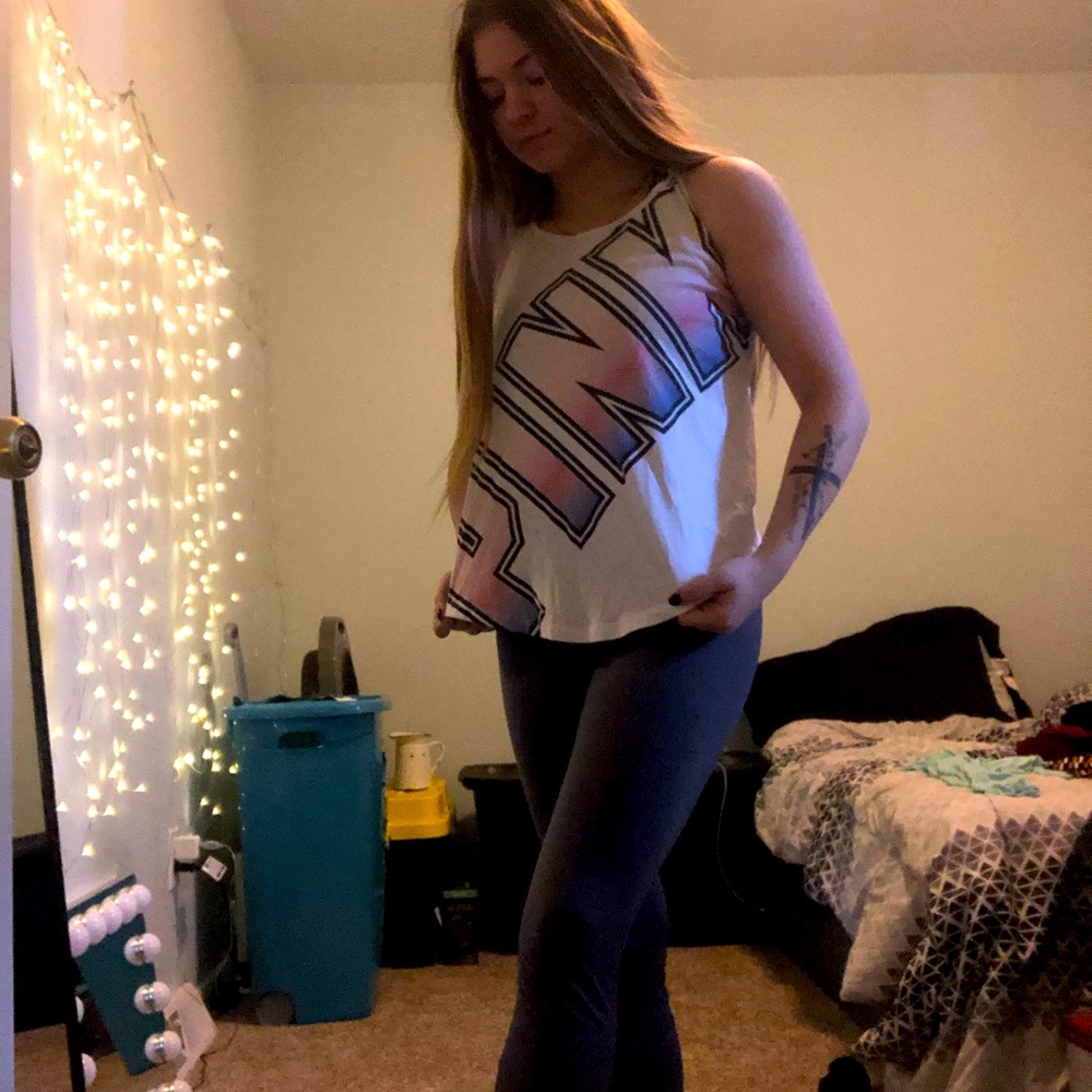 PINK tank top, size M. Only worn a few times.